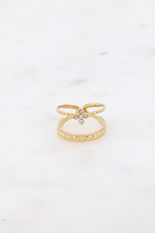 Bague 2 rangs Rachel