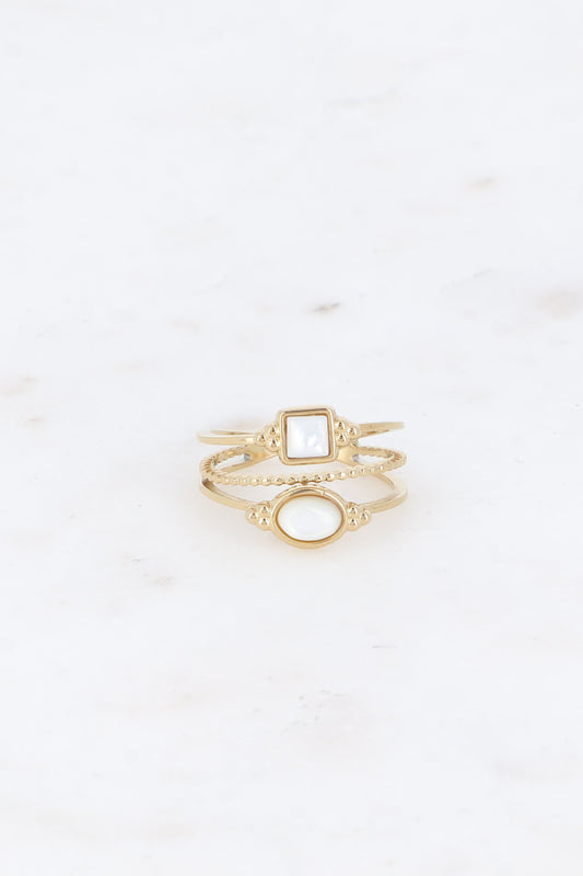 Bague 3 rangs Elodie