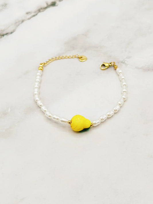 Bracelet Perles Citron Marion
