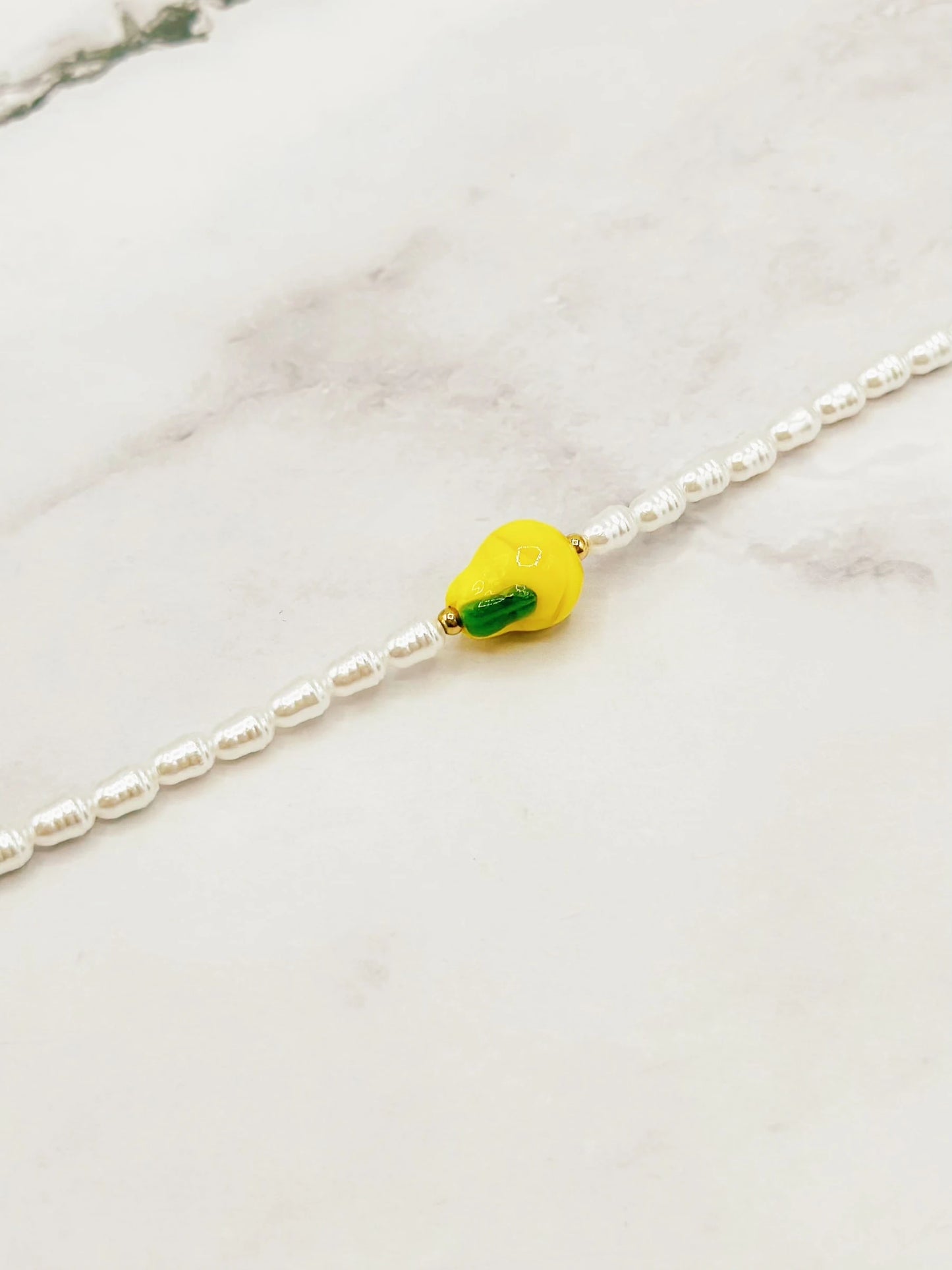 Bracelet Perles Citron Marion